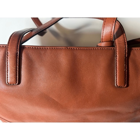 Brown Tote Bag with Leather Material and Decorative Tassel - Picture 4 of 10